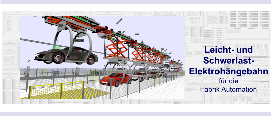 WinMOD für Leicht- und Schwerlast- Elektrohängebahnlektrobodenbahn