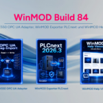 WinMOD Build 84 mit neuen Funktionserweiterungen im Umfeld der virtuellen Inbetriebnahme und des digitalen Zwillings.
