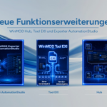 Neue Funktionserweiterungen für HUB, Tool EXI und AutomationStudio im Umfeld der virtuellen Inbetriebnahme und des digitalen Zwillings.