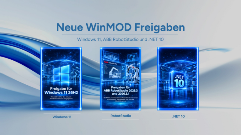Neue WinMOD Freigaben für Windows 11 26H2, ABB RobotStudio 2026.3 und .NET 10