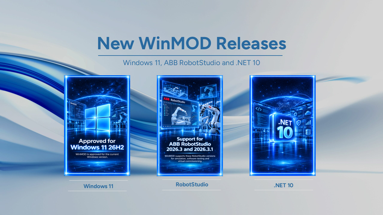 New WinMOD releases for Windows 11 26H2, ABB RobotStudio 2026.3 and .NET 10